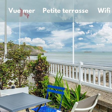 Appartement en front de mer avec terrasse et vue mer Arromanches-les-Bains Extérieur photo
